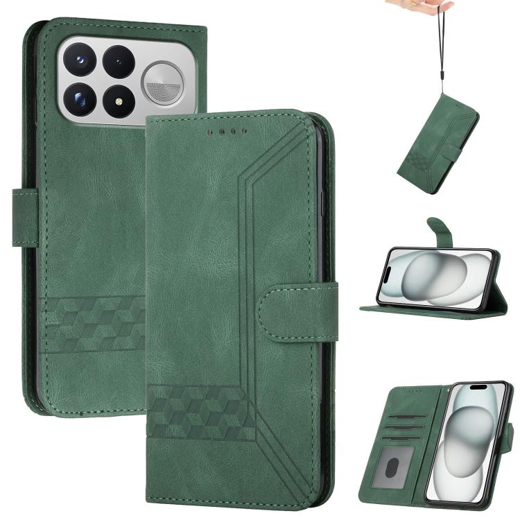 Cubic Skin Feel Flip Leather Phone Case, For Redmi Note 17 4G / 5G Global 169.7mm, For Redmi 17C 5G, For Redmi Note 17 Pro+ 5G Global 163.4mm, For Redmi Note 17 Pro 5G Global 163.5mm, For Redmi K100 Pro Max 5G / Poco F9 Ultra 5G                        ...