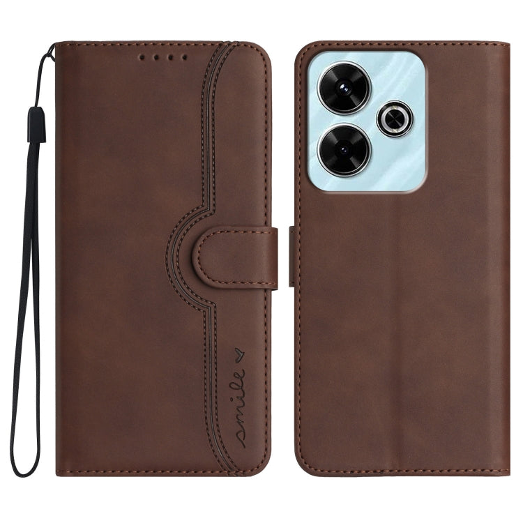Heart Pattern Skin Feel Leather Phone Case, For Redmi Note 14 4G 163.25mm, For Redmi Note 14 5G, For Redmi Note 14 Pro+ 5G, For Redmi Note 14 Pro 5G, For Xiaomi Redmi 13 4G, For Redmi Turbo 3 / Poco F6, For Redmi Note 13R Pro / Poco X6 Neo             ...