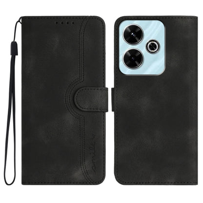 Heart Pattern Skin Feel Leather Phone Case, For Redmi Note 14 4G 163.25mm, For Redmi Note 14 5G, For Redmi Note 14 Pro+ 5G, For Redmi Note 14 Pro 5G, For Xiaomi Redmi 13 4G, For Redmi Turbo 3 / Poco F6, For Redmi Note 13R Pro / Poco X6 Neo             ...