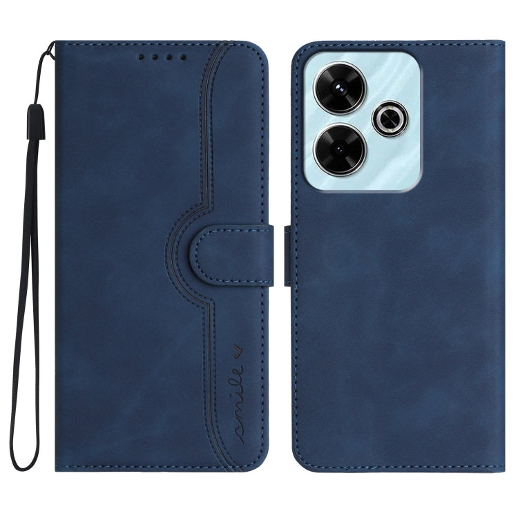 Heart Pattern Skin Feel Leather Phone Case, For Redmi Note 14 4G 163.25mm, For Redmi Note 14 5G, For Redmi Note 14 Pro+ 5G, For Redmi Note 14 Pro 5G, For Xiaomi Redmi 13 4G, For Redmi Turbo 3 / Poco F6, For Redmi Note 13R Pro / Poco X6 Neo             ...
