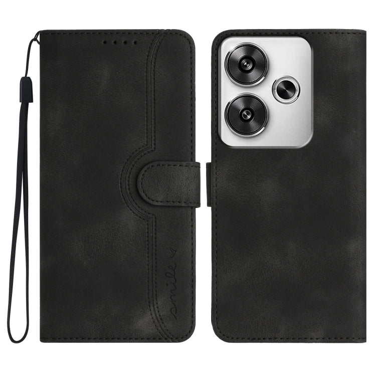 Heart Pattern Skin Feel Leather Phone Case, For Redmi Note 14 4G 163.25mm, For Redmi Note 14 5G, For Redmi Note 14 Pro+ 5G, For Redmi Note 14 Pro 5G, For Xiaomi Redmi 13 4G, For Redmi Turbo 3 / Poco F6, For Redmi Note 13R Pro / Poco X6 Neo             ...