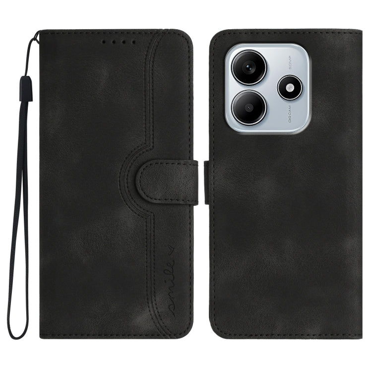 Heart Pattern Skin Feel Leather Phone Case, For Redmi Note 14 4G 163.25mm, For Redmi Note 14 5G, For Redmi Note 14 Pro+ 5G, For Redmi Note 14 Pro 5G, For Xiaomi Redmi 13 4G, For Redmi Turbo 3 / Poco F6, For Redmi Note 13R Pro / Poco X6 Neo             ...