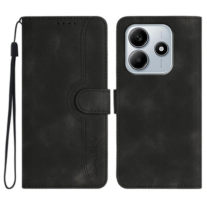 Heart Pattern Skin Feel Leather Phone Case, For Redmi Note 14 4G 163.25mm, For Redmi Note 14 5G, For Redmi Note 14 Pro+ 5G, For Redmi Note 14 Pro 5G, For Xiaomi Redmi 13 4G, For Redmi Turbo 3 / Poco F6, For Redmi Note 13R Pro / Poco X6 Neo             ...