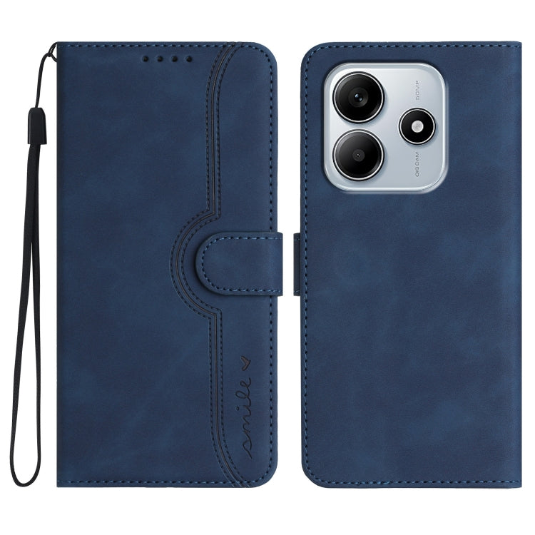 Heart Pattern Skin Feel Leather Phone Case, For Redmi Note 14 4G 163.25mm, For Redmi Note 14 5G, For Redmi Note 14 Pro+ 5G, For Redmi Note 14 Pro 5G, For Xiaomi Redmi 13 4G, For Redmi Turbo 3 / Poco F6, For Redmi Note 13R Pro / Poco X6 Neo             ...