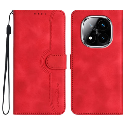 Heart Pattern Skin Feel Leather Phone Case, For Redmi Note 14 4G 163.25mm, For Redmi Note 14 5G, For Redmi Note 14 Pro+ 5G, For Redmi Note 14 Pro 5G, For Xiaomi Redmi 13 4G, For Redmi Turbo 3 / Poco F6, For Redmi Note 13R Pro / Poco X6 Neo             ...