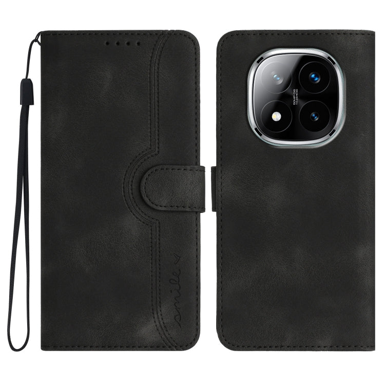 Heart Pattern Skin Feel Leather Phone Case, For Redmi Note 14 4G 163.25mm, For Redmi Note 14 5G, For Redmi Note 14 Pro+ 5G, For Redmi Note 14 Pro 5G, For Xiaomi Redmi 13 4G, For Redmi Turbo 3 / Poco F6, For Redmi Note 13R Pro / Poco X6 Neo             ...