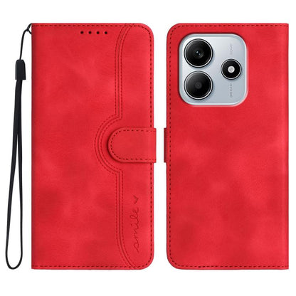 Heart Pattern Skin Feel Leather Phone Case, For Redmi Note 14 4G 163.25mm, For Redmi Note 14 5G, For Redmi Note 14 Pro+ 5G, For Redmi Note 14 Pro 5G, For Xiaomi Redmi 13 4G, For Redmi Turbo 3 / Poco F6, For Redmi Note 13R Pro / Poco X6 Neo             ...