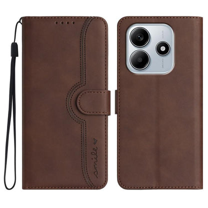 Heart Pattern Skin Feel Leather Phone Case, For Redmi Note 14 4G 163.25mm, For Redmi Note 14 5G, For Redmi Note 14 Pro+ 5G, For Redmi Note 14 Pro 5G, For Xiaomi Redmi 13 4G, For Redmi Turbo 3 / Poco F6, For Redmi Note 13R Pro / Poco X6 Neo             ...