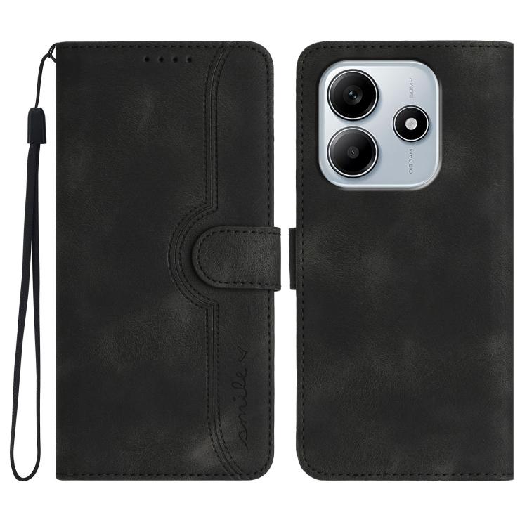 Heart Pattern Skin Feel Leather Phone Case, For Redmi Note 14 4G 163.25mm, For Redmi Note 14 5G, For Redmi Note 14 Pro+ 5G, For Redmi Note 14 Pro 5G, For Xiaomi Redmi 13 4G, For Redmi Turbo 3 / Poco F6, For Redmi Note 13R Pro / Poco X6 Neo             ...