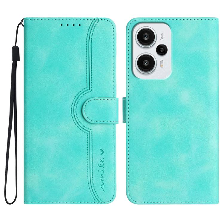 Heart Pattern Skin Feel Leather Phone Case, For Redmi Note 14 4G 163.25mm, For Redmi Note 14 5G, For Redmi Note 14 Pro+ 5G, For Redmi Note 14 Pro 5G, For Xiaomi Redmi 13 4G, For Redmi Turbo 3 / Poco F6, For Redmi Note 13R Pro / Poco X6 Neo             ...