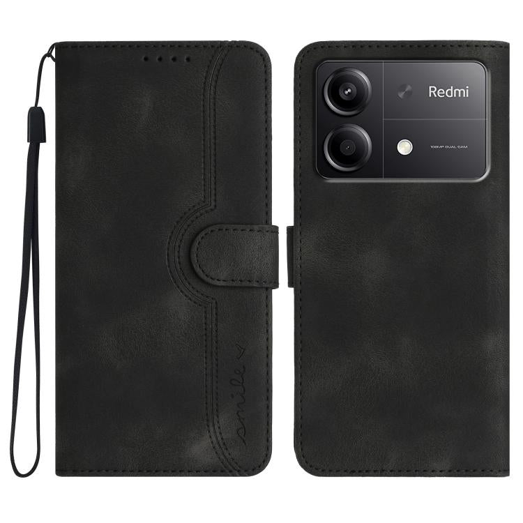 Heart Pattern Skin Feel Leather Phone Case, For Redmi Note 14 4G 163.25mm, For Redmi Note 14 5G, For Redmi Note 14 Pro+ 5G, For Redmi Note 14 Pro 5G, For Xiaomi Redmi 13 4G, For Redmi Turbo 3 / Poco F6, For Redmi Note 13R Pro / Poco X6 Neo             ...