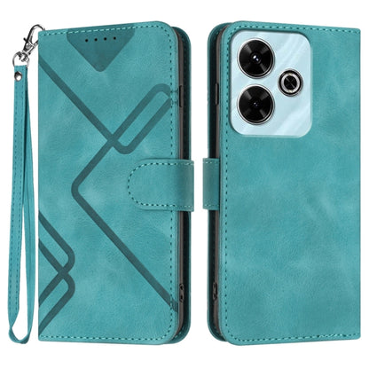 Line Pattern Skin Feel Leather Phone Case, For Redmi Note 14 4G 163.25mm, For Redmi Note 14 5G, For Redmi Note 14 Pro+ 5G, For Redmi Note 14 Pro 5G, For Redmi 13 4G, For Redmi Turbo 3 / Poco F6, For Redmi Note 13R Pro / Poco X6 Neo                     ...