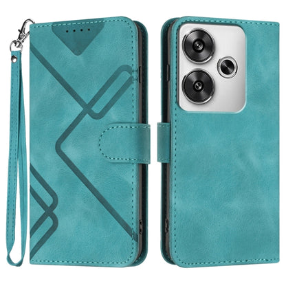 Line Pattern Skin Feel Leather Phone Case, For Redmi Note 14 4G 163.25mm, For Redmi Note 14 5G, For Redmi Note 14 Pro+ 5G, For Redmi Note 14 Pro 5G, For Redmi 13 4G, For Redmi Turbo 3 / Poco F6, For Redmi Note 13R Pro / Poco X6 Neo                     ...