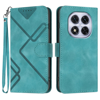 Line Pattern Skin Feel Leather Phone Case, For Redmi Note 14 4G 163.25mm, For Redmi Note 14 5G, For Redmi Note 14 Pro+ 5G, For Redmi Note 14 Pro 5G, For Redmi 13 4G, For Redmi Turbo 3 / Poco F6, For Redmi Note 13R Pro / Poco X6 Neo                     ...