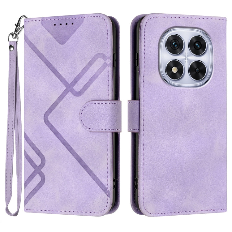 Line Pattern Skin Feel Leather Phone Case, For Redmi Note 14 4G 163.25mm, For Redmi Note 14 5G, For Redmi Note 14 Pro+ 5G, For Redmi Note 14 Pro 5G, For Redmi 13 4G, For Redmi Turbo 3 / Poco F6, For Redmi Note 13R Pro / Poco X6 Neo                     ...