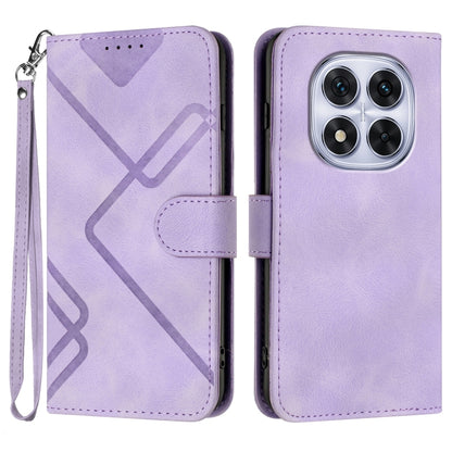 Line Pattern Skin Feel Leather Phone Case, For Redmi Note 14 4G 163.25mm, For Redmi Note 14 5G, For Redmi Note 14 Pro+ 5G, For Redmi Note 14 Pro 5G, For Redmi 13 4G, For Redmi Turbo 3 / Poco F6, For Redmi Note 13R Pro / Poco X6 Neo                     ...