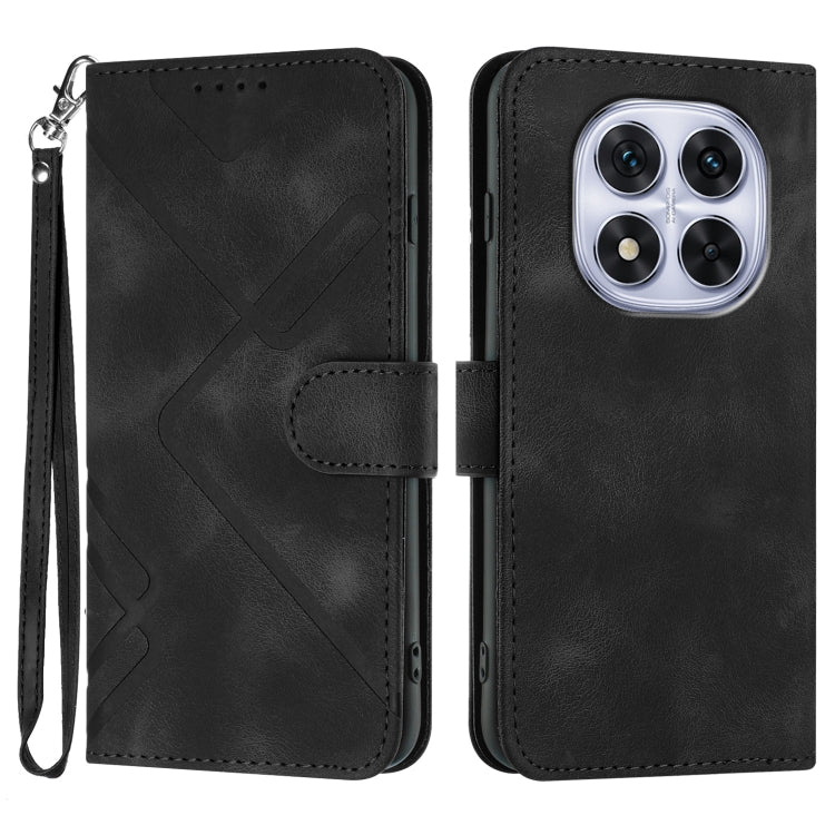 Line Pattern Skin Feel Leather Phone Case, For Redmi Note 14 4G 163.25mm, For Redmi Note 14 5G, For Redmi Note 14 Pro+ 5G, For Redmi Note 14 Pro 5G, For Redmi 13 4G, For Redmi Turbo 3 / Poco F6, For Redmi Note 13R Pro / Poco X6 Neo                     ...