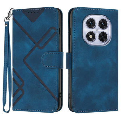 Line Pattern Skin Feel Leather Phone Case, For Redmi Note 14 4G 163.25mm, For Redmi Note 14 5G, For Redmi Note 14 Pro+ 5G, For Redmi Note 14 Pro 5G, For Redmi 13 4G, For Redmi Turbo 3 / Poco F6, For Redmi Note 13R Pro / Poco X6 Neo                     ...