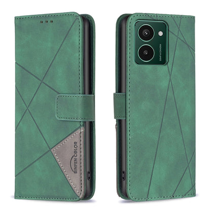 Magnetic Buckle Rhombus Texture Leather Phone Case, For HMD Pulse PRO / Pulse / Pulse+
