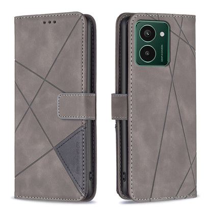 Magnetic Buckle Rhombus Texture Leather Phone Case, For HMD Pulse PRO / Pulse / Pulse+