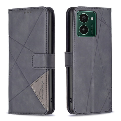 Magnetic Buckle Rhombus Texture Leather Phone Case, For HMD Pulse PRO / Pulse / Pulse+