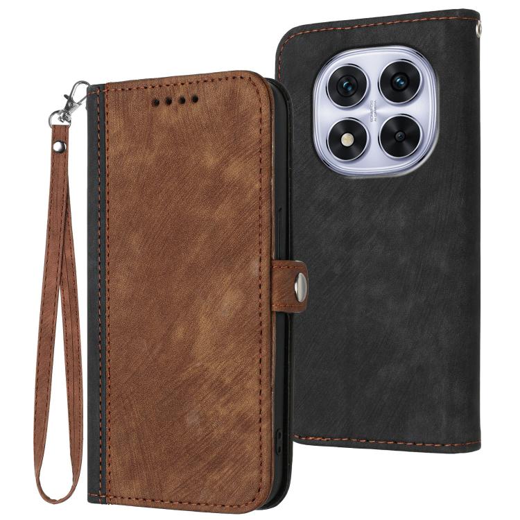 Side Buckle Double Fold Hand Strap Leather Phone Case, For Redmi A7 Pro 171mm / Poco C85x 5G, For Redmi Turbo 5 Max / Poco X8 Pro Max, For Redmi Turbo 5 5G / Poco X8 Pro 5G, For Redmi Note 15 4G / 5G 164mm / Poco M8 5G                                  ...