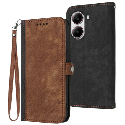 Side Buckle Double Fold Hand Strap Leather Phone Case, For Redmi A7 Pro 171mm / Poco C85x 5G, For Redmi Turbo 5 Max / Poco X8 Pro Max, For Redmi Turbo 5 5G / Poco X8 Pro 5G, For Redmi Note 15 4G / 5G 164mm / Poco M8 5G                                  ...