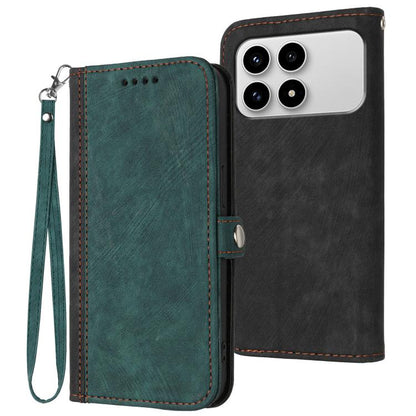Side Buckle Double Fold Hand Strap Leather Phone Case, For Redmi A7 Pro 171mm / Poco C85x 5G, For Redmi Turbo 5 Max / Poco X8 Pro Max, For Redmi Turbo 5 5G / Poco X8 Pro 5G, For Redmi Note 15 4G / 5G 164mm / Poco M8 5G                                  ...