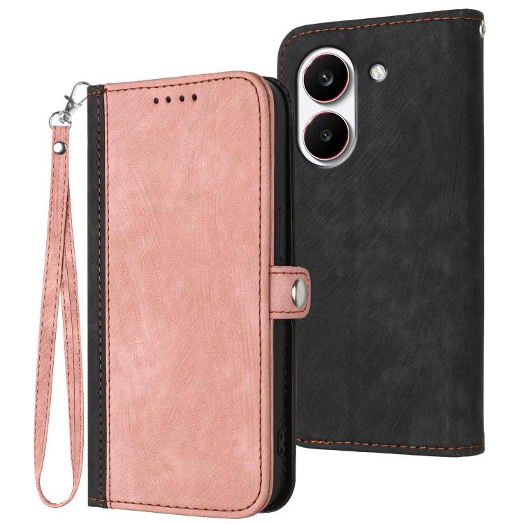 Side Buckle Double Fold Hand Strap Leather Phone Case, For Redmi A7 Pro 171mm / Poco C85x 5G, For Redmi Turbo 5 Max / Poco X8 Pro Max, For Redmi Turbo 5 5G / Poco X8 Pro 5G, For Redmi Note 15 4G / 5G 164mm / Poco M8 5G                                  ...