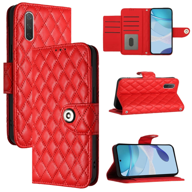 Rhombic Texture Flip Leather Phone Case with Lanyard, For Xiaomi Mi CC9 / Mi 9 Lite, For Xiaomi Mi CC9e / Mi A3
