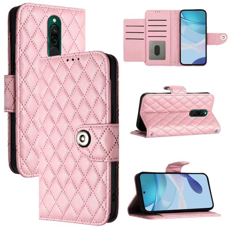 Rhombic Texture Flip Leather Phone Case with Lanyard, For Redmi 9 / 9 Prime India, For Redmi Note 10 5G / Note 10T 5G, For Redmi K40 / K40 Pro, For Redmi Note 10 Pro / Note 10 Pro Max, For Redmi Note 10 Pro India, For Redmi 9 Power / 9T Global         ...
