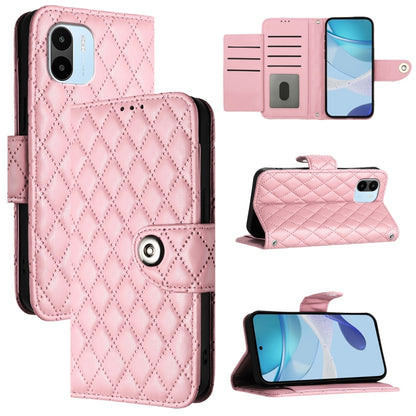 Rhombic Texture Flip Leather Phone Case with Lanyard, For Redmi A1 / A2, For Redmi 10 Prime+ 5G India, For Redmi 11 Prime 5G / Redmi 10 5G, For Redmi Note 11R / Note 11E, For Redmi K50 Ultra, For Redmi Note 10 4G / Note 10S, For Redmi Note 11 SE India ...