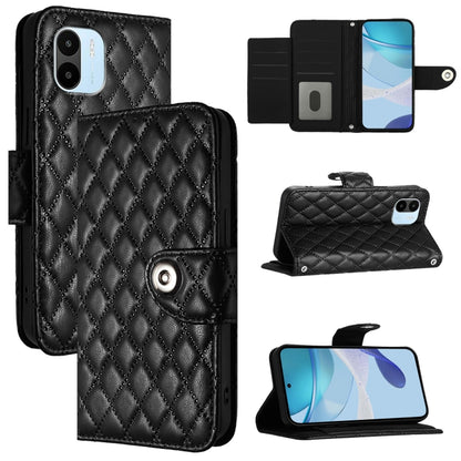 Rhombic Texture Flip Leather Phone Case with Lanyard, For Redmi A1 / A2, For Redmi 10 Prime+ 5G India, For Redmi 11 Prime 5G / Redmi 10 5G, For Redmi Note 11R / Note 11E, For Redmi K50 Ultra, For Redmi Note 10 4G / Note 10S, For Redmi Note 11 SE India ...