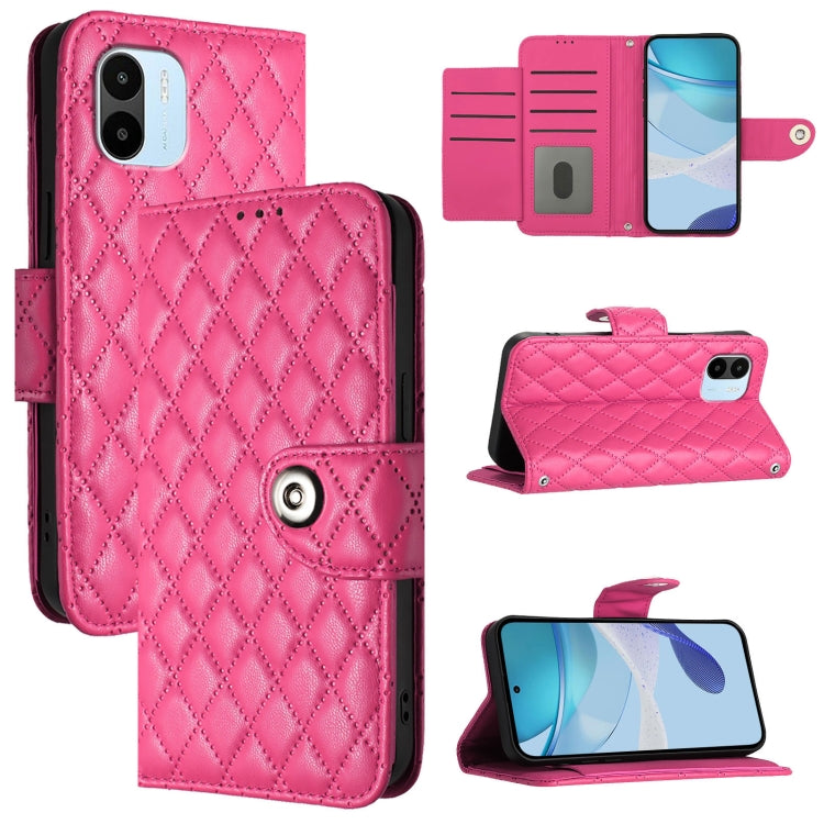 Rhombic Texture Flip Leather Phone Case with Lanyard, For Redmi A1 / A2, For Redmi 10 Prime+ 5G India, For Redmi 11 Prime 5G / Redmi 10 5G, For Redmi Note 11R / Note 11E, For Redmi K50 Ultra, For Redmi Note 10 4G / Note 10S, For Redmi Note 11 SE India ...