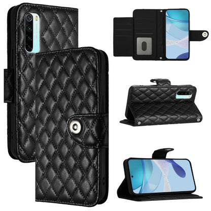 Rhombic Texture Flip Leather Phone Case with Lanyard, For Redmi 9 / 9 Prime India, For Redmi Note 10 5G / Note 10T 5G, For Redmi K40 / K40 Pro, For Redmi Note 10 Pro / Note 10 Pro Max, For Redmi Note 10 Pro India, For Redmi 9 Power / 9T Global         ...