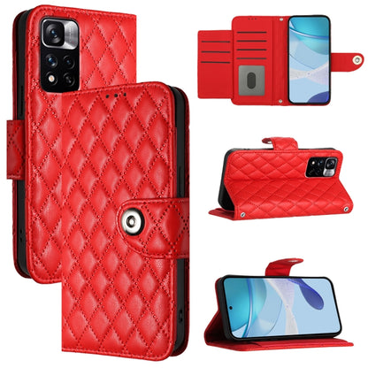 Rhombic Texture Flip Leather Phone Case with Lanyard, For Redmi A1 / A2, For Redmi 10 Prime+ 5G India, For Redmi 11 Prime 5G / Redmi 10 5G, For Redmi Note 11R / Note 11E, For Redmi K50 Ultra, For Redmi Note 10 4G / Note 10S, For Redmi Note 11 SE India ...