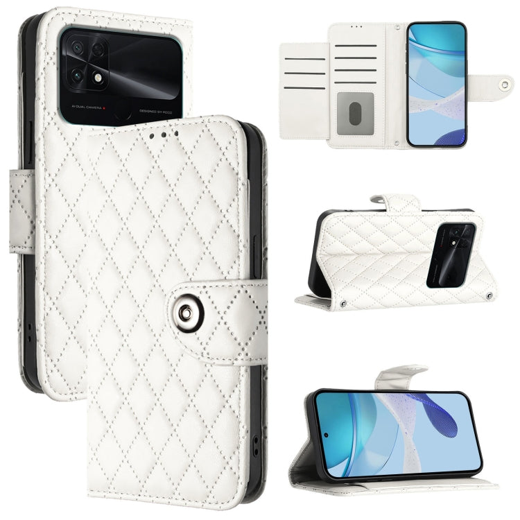 Rhombic Texture Flip Leather Phone Case with Lanyard, For Redmi A1 / A2, For Redmi 10 Prime+ 5G India, For Redmi 11 Prime 5G / Redmi 10 5G, For Redmi Note 11R / Note 11E, For Redmi K50 Ultra, For Redmi Note 10 4G / Note 10S, For Redmi Note 11 SE India ...