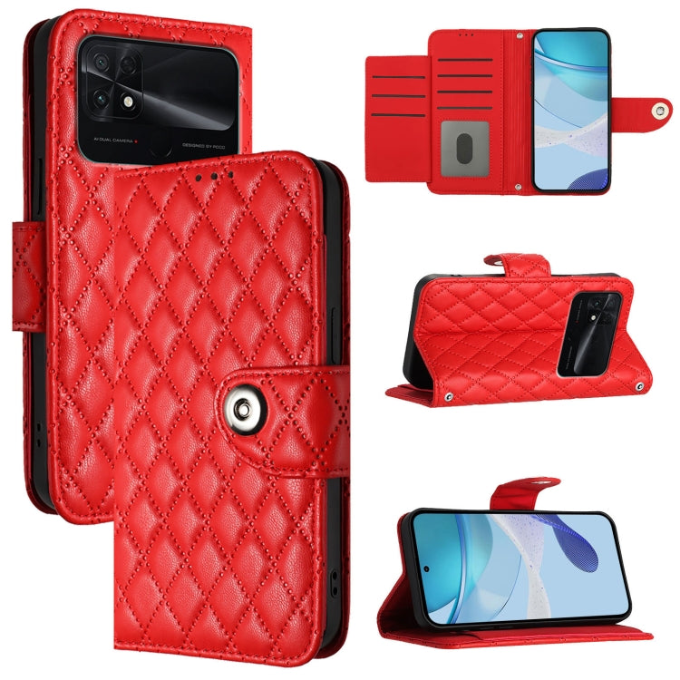 Rhombic Texture Flip Leather Phone Case with Lanyard, For Redmi A1 / A2, For Redmi 10 Prime+ 5G India, For Redmi 11 Prime 5G / Redmi 10 5G, For Redmi Note 11R / Note 11E, For Redmi K50 Ultra, For Redmi Note 10 4G / Note 10S, For Redmi Note 11 SE India ...