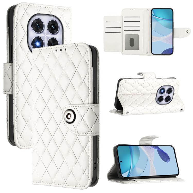 Rhombic Texture Flip Leather Phone Case with Lanyard, For Redmi K90 Max 5G, For Redmi A7 Pro 5G 171mm / Poco C81, For Redmi 15a 5G Global, For Redmi A5 4G 171.7mm / Poco C71 4G, For Redmi Turbo 5 5G Global / Poco X8 Pro                                 ...