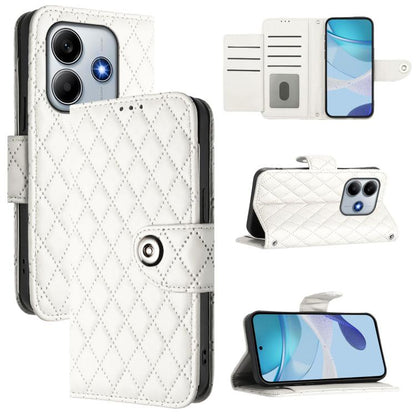Rhombic Texture Flip Leather Phone Case with Lanyard, For Redmi K90 Max 5G, For Redmi A7 Pro 5G 171mm / Poco C81, For Redmi 15a 5G Global, For Redmi A5 4G 171.7mm / Poco C71 4G, For Redmi Turbo 5 5G Global / Poco X8 Pro                                 ...