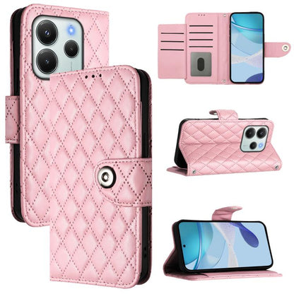Rhombic Texture Flip Leather Phone Case with Lanyard, For Redmi K90 Max 5G, For Redmi A7 Pro 5G 171mm / Poco C81, For Redmi 15a 5G Global, For Redmi A5 4G 171.7mm / Poco C71 4G, For Redmi Turbo 5 5G Global / Poco X8 Pro                                 ...