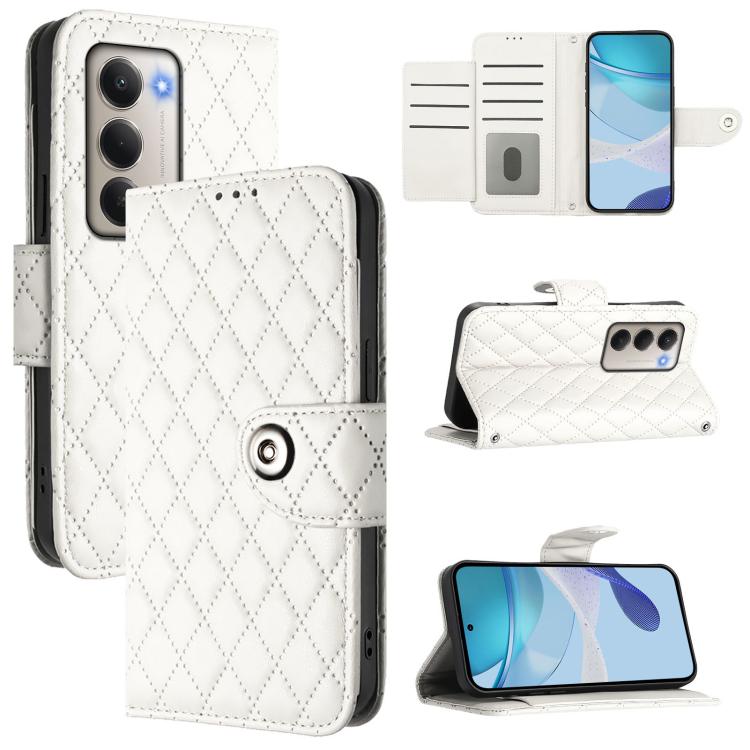 Rhombic Texture Flip Leather Phone Case with Lanyard, For Redmi K90 Max 5G, For Redmi A7 Pro 5G 171mm / Poco C81, For Redmi 15a 5G Global, For Redmi A5 4G 171.7mm / Poco C71 4G, For Redmi Turbo 5 5G Global / Poco X8 Pro                                 ...