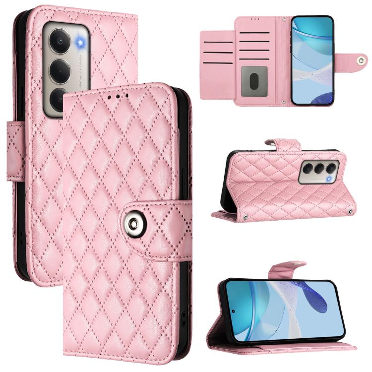 Rhombic Texture Flip Leather Phone Case with Lanyard, For Redmi K90 Max 5G, For Redmi A7 Pro 5G 171mm / Poco C81, For Redmi 15a 5G Global, For Redmi A5 4G 171.7mm / Poco C71 4G, For Redmi Turbo 5 5G Global / Poco X8 Pro                                 ...