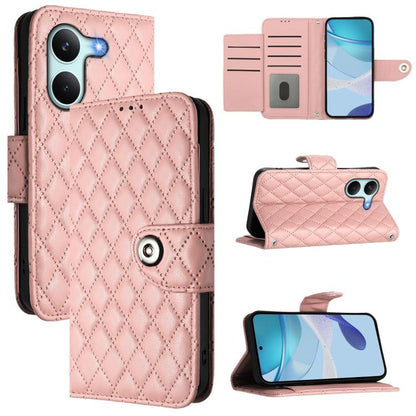 Rhombic Texture Flip Leather Phone Case with Lanyard, For Redmi K90 Max 5G, For Redmi A7 Pro 5G 171mm / Poco C81, For Redmi 15a 5G Global, For Redmi A5 4G 171.7mm / Poco C71 4G, For Redmi Turbo 5 5G Global / Poco X8 Pro                                 ...