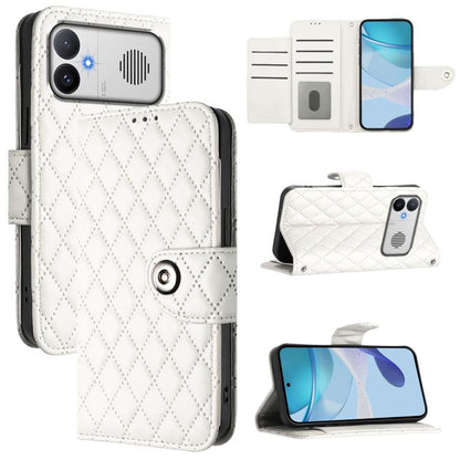 Rhombic Texture Flip Leather Phone Case with Lanyard, For Redmi K90 Max 5G, For Redmi A7 Pro 5G 171mm / Poco C81, For Redmi 15a 5G Global, For Redmi A5 4G 171.7mm / Poco C71 4G, For Redmi Turbo 5 5G Global / Poco X8 Pro                                 ...