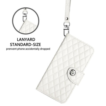 Rhombic Texture Flip Leather Phone Case with Lanyard, For Redmi K90 Max 5G, For Redmi A7 Pro 5G 171mm / Poco C81, For Redmi 15a 5G Global, For Redmi A5 4G 171.7mm / Poco C71 4G, For Redmi Turbo 5 5G Global / Poco X8 Pro                                 ...