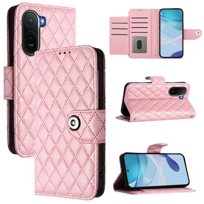 Rhombic Texture Flip Leather Phone Case with Lanyard, For Redmi K90 Max 5G, For Redmi A7 Pro 5G 171mm / Poco C81, For Redmi 15a 5G Global, For Redmi A5 4G 171.7mm / Poco C71 4G, For Redmi Turbo 5 5G Global / Poco X8 Pro                                 ...