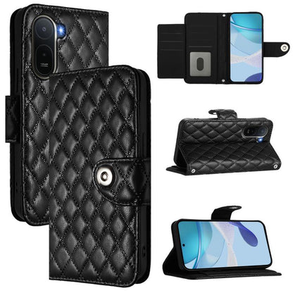 Rhombic Texture Flip Leather Phone Case with Lanyard, For Redmi K90 Max 5G, For Redmi A7 Pro 5G 171mm / Poco C81, For Redmi 15a 5G Global, For Redmi A5 4G 171.7mm / Poco C71 4G, For Redmi Turbo 5 5G Global / Poco X8 Pro                                 ...