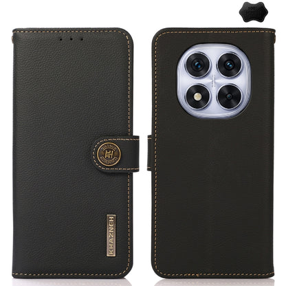 KHAZNEH Custer Texture RFID Genuine Leather Phone Case, For Redmi Note 17 4G Global 169.7mm, For Redmi Note 17 Pro+ 5G Global 163.4mm, For Redmi Note 17 Pro 5G Global 163.5mm, For Redmi K100 Pro Max/Poco F9 Ultra 5G, For Redmi K100 Pro 5G/Poco F9 Pro 5...