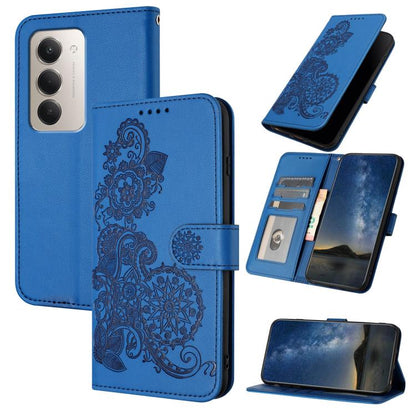 Datura Flower Embossed Flip Leather Phone Case, For Redmi A7 Pro 171mm / Poco C85x 5G, For Redmi Turbo 5 Max / Poco X8 Pro Max, For Redmi Turbo 5 5G / Poco X8 Pro 5G, For Redmi Note 15 4G / 5G 164mm / Poco M8 5G, For Redmi K90 Pro Max / Poco F8 Ultra 5...